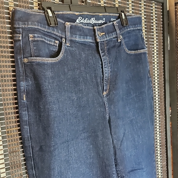 Eddie Bauer Revival high rise Womens Dark Blue Jeans Sz 16 - Picture 2 of 6